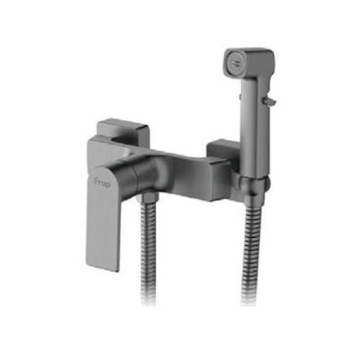 Гигиенический смеситель с лейкой Frap F2071-9 (графит)