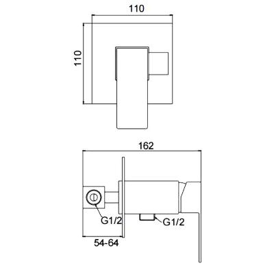 Смеситель гигиенический Frap F72802 (6)